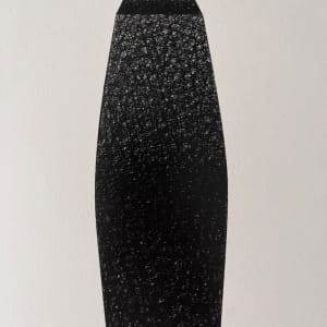 1980 "#28" Interwoven Line Abstract Charcoal Drawing by Jack Scott 