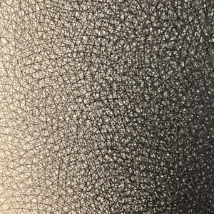 "Black Rest" Charcoal Cross-Hatch Drawing on Canvas 1977 by Jack Scott 
