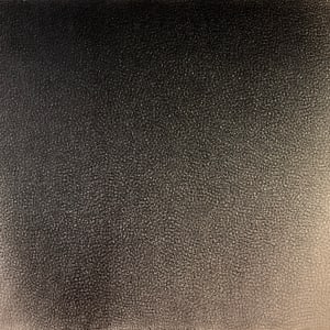 "Black Drawing" Charcoal Cross-Hatch Drawing on Canvas 1976 by Jack Scott 