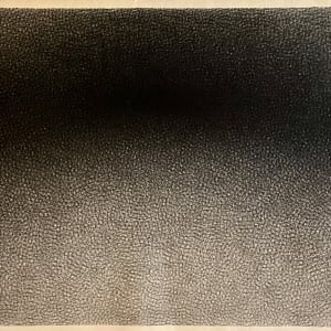 "Black Arc, High Arc" Charcoal Cross-Hatch Drawing on Canvas by Jack Scott 