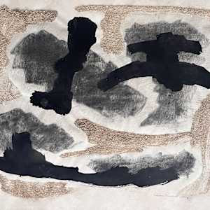 1958 Mixed Media Abstract Collage "#2" by James Spencer Russell