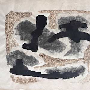 1958 Mixed Media Abstract Collage "#2" by James Spencer Russell 