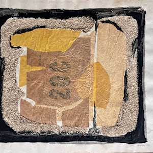 1958 Mixed Media Abstract Collage "#3" by James Spencer Russell 