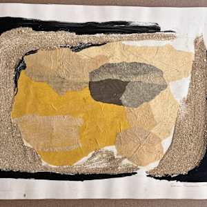 1958 Mixed Media Abstract Collage "#4" by James Spencer Russell 