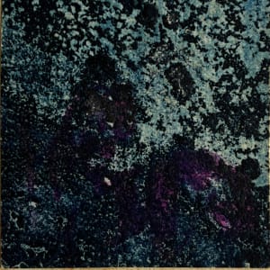 1960s Blue Collage Intaglio Etching NY Artist Myril Adler by Myril Adler 