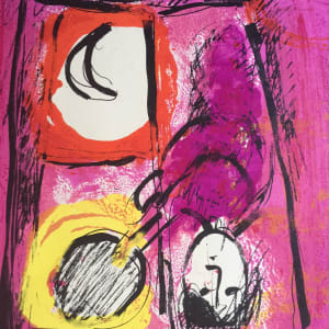 "Woman at Window with Sun and Moon" by Marc Chagall 