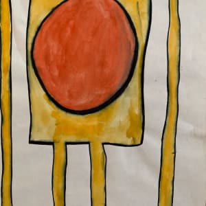 Abstract 1 Orange and Yellow by Michael Knigin 