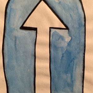 Abstract 3 Blue and Purple by Michael Knigin 