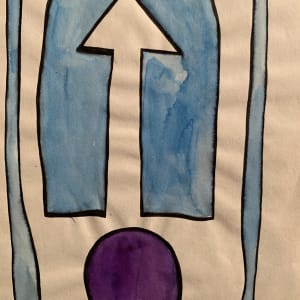 Abstract 3 Blue and Purple by Michael Knigin 