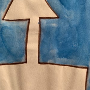 Abstract 4 Pink, Blue and Yellow by Michael Knigin 