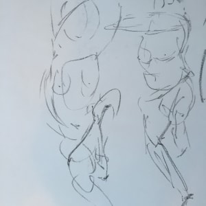 Female Nude Charcoal Drawing 18 