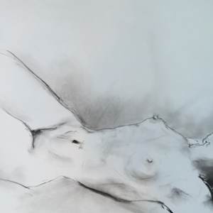 Female Nude Charcoal Drawing 20 