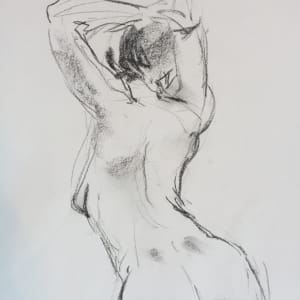 Female Nude Charcoal Drawing 23 