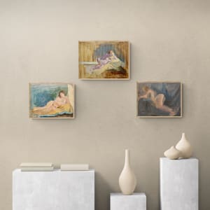 "Nude on Grey Blanket" by Tamara Gordon 