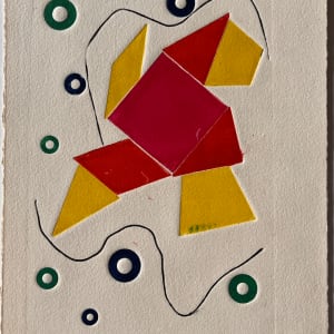 1970s "Jumprope" Relief Print by Unknown 