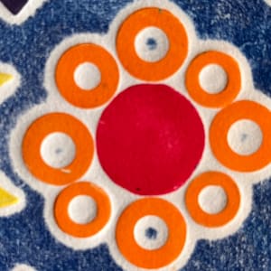 1970s "Moon Abstract" Relief Print by Unknown 