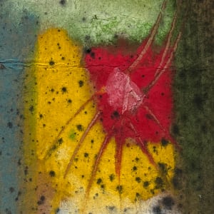 1970s "Primary Abstract" Watercolor Painting Sybil Gibson by Sybil Gibson 