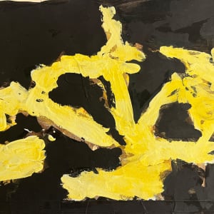 "Black and Yellow Abstract" by Slotnick 