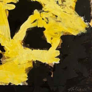 "Black and Yellow Abstract" by Slotnick 