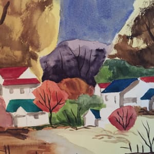 Colored Roofs by Thelma Moody 