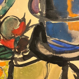 Mid Century Abstract Still Life by Wagner 