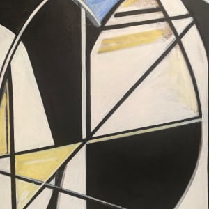 "Yellow & Blue Abstract" 