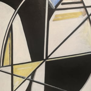 "Yellow & Blue Abstract" 