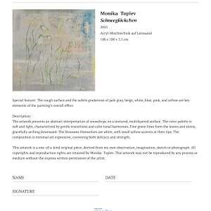 Schneeglöckchen by T0M0  Image: Zertifikat, Englisch