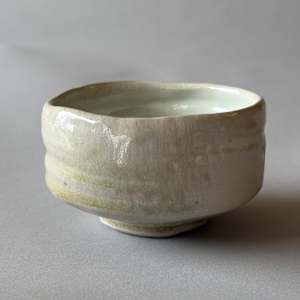 Ceramic Bowl (Matcha Teabowl), wood/soda fired #1-03/24 firing by Marianne Wilson Studio 