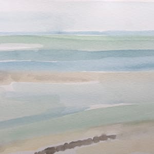Watercolor: Near the Fort by Marianne Wilson