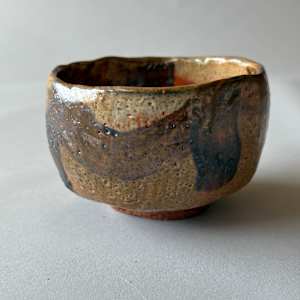 Ceramic Bowl (Matcha Teabowl with Shino Glaze) by Marianne Wilson Studio 