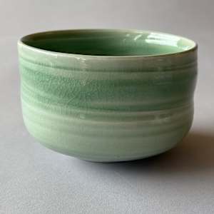Ceramic Teabowl, Celadon by Marianne Wilson 
