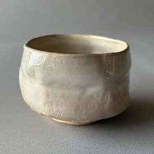 Ceramic Bowl (Matcha Teabowl, thrown and altered) #8-C6 by Marianne Wilson Studio 