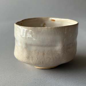 Ceramic Bowl (Matcha Teabowl, thrown and altered) #8-C6 by Marianne Wilson Studio 