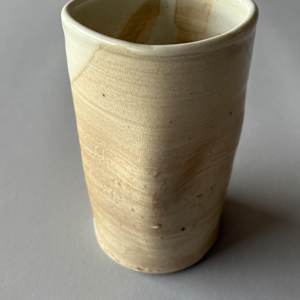 Ceramic Vase:  Wood Fired Porcelain Functional Vase by Marianne Wilson 