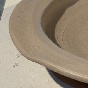 Shallow dish/wide, altered rim by Marianne Wilson Studio 