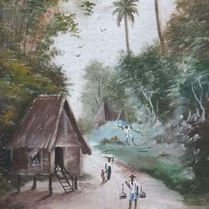 Barrio Scene (early 20th century) by Canuto Avila