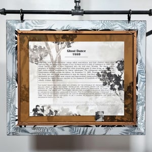 04. Structural Damage by Shelby Head  Image: Back of frame: Ghost Dance 1889, 14”x 16.75"