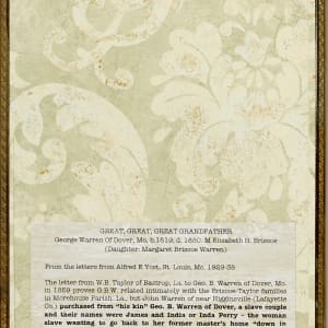 Dark Wall by Shelby Head  Image: Back of frame, 14 Amendment