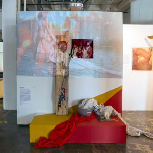 05. Beyond the Whitewash Exhibition July 7, 2023 by Shelby Head  Image: Psychological Furniture for Black Folk, installation, Marlon Hall