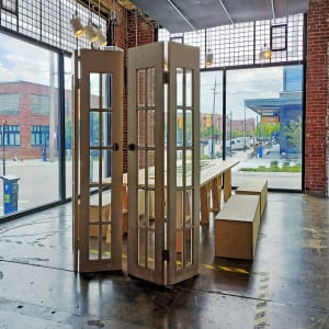 05. Beyond the Whitewash Exhibition July 7, 2023 by Shelby Head  Image: Salon Dinner table, Marlin Hall