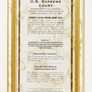 Dark Wall by Shelby Head  Image: June 2013 US Supreme Court, 28"x 24"