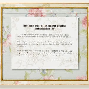 Dark Wall by Shelby Head  Image: Federal Housing Administration 1934, 13"x 16"