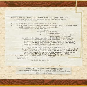 Dark Wall by Shelby Head  Image: Back of frame, The Creation of African American Slums