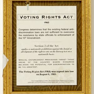 Dark Wall by Shelby Head  Image: Voting Rights Act, 11x 9.5