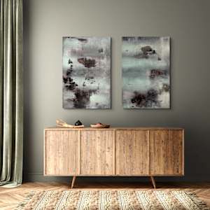 Fog At Dawn II by Candace Primack  Image: Staged photo shown with others in the series  for scale and inspiration. 