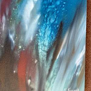 Blue Drops by Khrystyna Kozyuk 