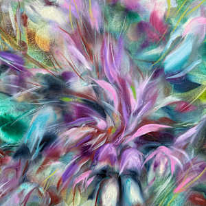 Emerald Flowers II by Khrystyna Kozyuk 