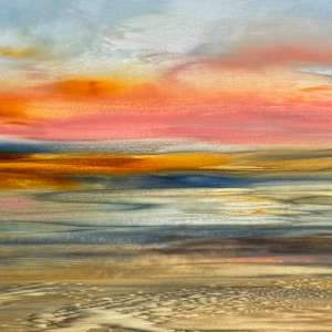 Pink Sunset by Khrystyna Kozyuk 