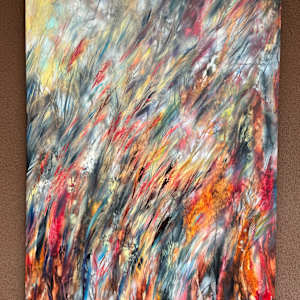 Crimson Grass by Khrystyna Kozyuk 